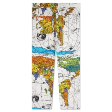 White Saint Michael X Dr. Woo World Map Pajama Pant