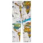 White Saint Michael X Dr. Woo World Map Pajama Pant