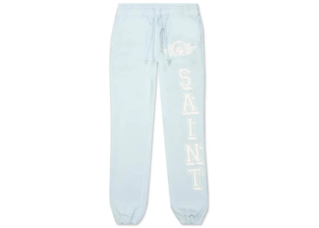 Blue Saint Michael Angel Sweatpants