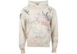 Beige Saint Michael x Dr Woo Graffiti Hoodie