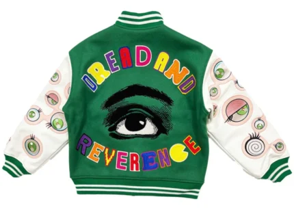 Green Saint Mxxxxxx x Takashi Murakami Stadium Jacket