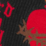 Black Saint Michael Heart Socks