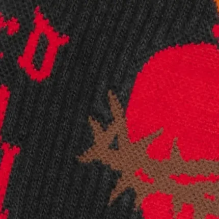 Black Saint Michael Heart Socks