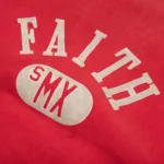 Red Saint Michael Faith Crew Sweater