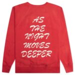 Red Saint Michael Kiss Me Crew Sweater