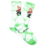 Tie-Dye Green Saint Michael Eyes Socks