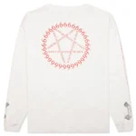 White Saint Michael Eyeball L/S Tee