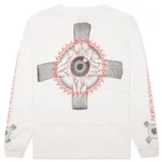 White Saint Michael Eyeball L/S Tee