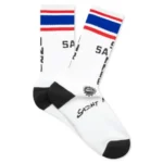 White Saint Michael USA Socks