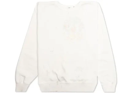 White Saint Michael Crewneck Sweatshirt