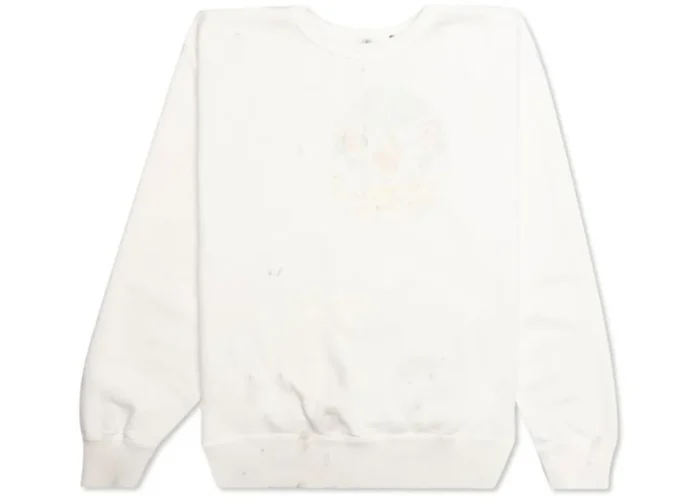 White Saint Michael Crewneck Sweatshirt