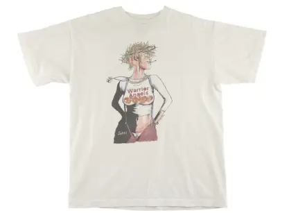 White Saint Michael Punk Girl T-shirt