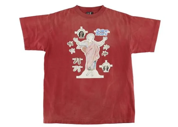 Red Saint Michael x Denim Tears Saint Tears Tee