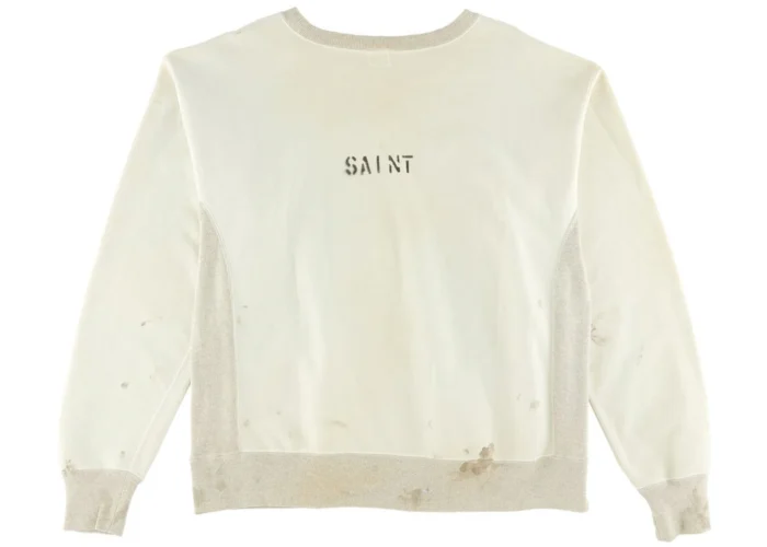 White Saint Mxxxxxx College Sweatshirt