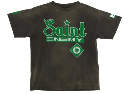 Black/Green Saint Mxxxxxx Saint Enemy Tee