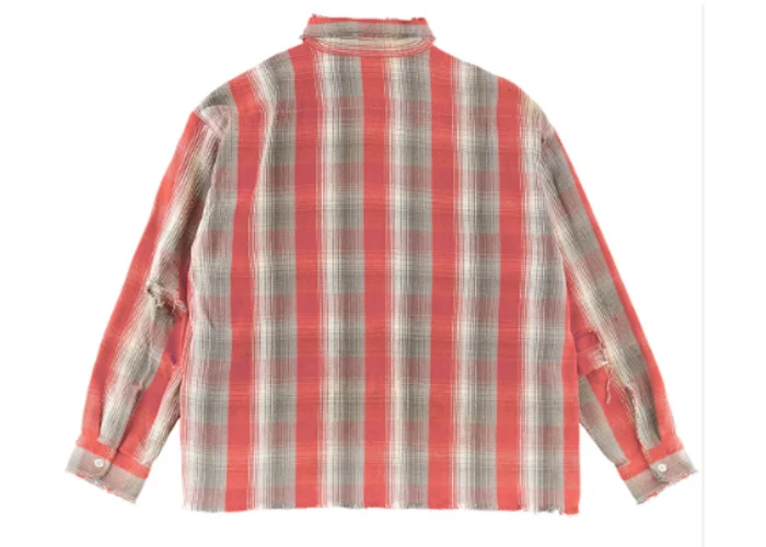 Red Saint Mxxxxxx x Shermer Academy Flannel Shirt