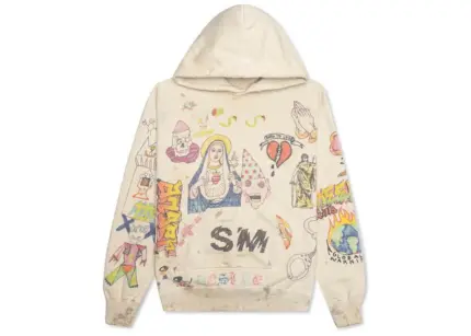 Off White Saint michael hoodie graffiti