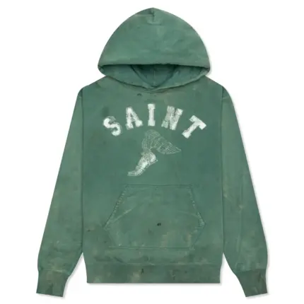 Green saint michael hoodie